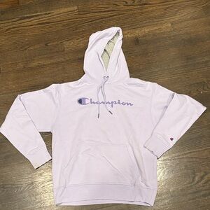 Medium- Champion Light Purple Hoodie
